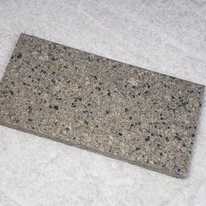 Quartz Stone Cutting Board cheese sushi charcuterie tray 5x10 tan black chip